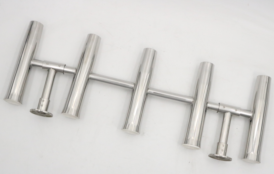 Andy Marine Stainless Steel Five-Tube Adjustable Rod Holder