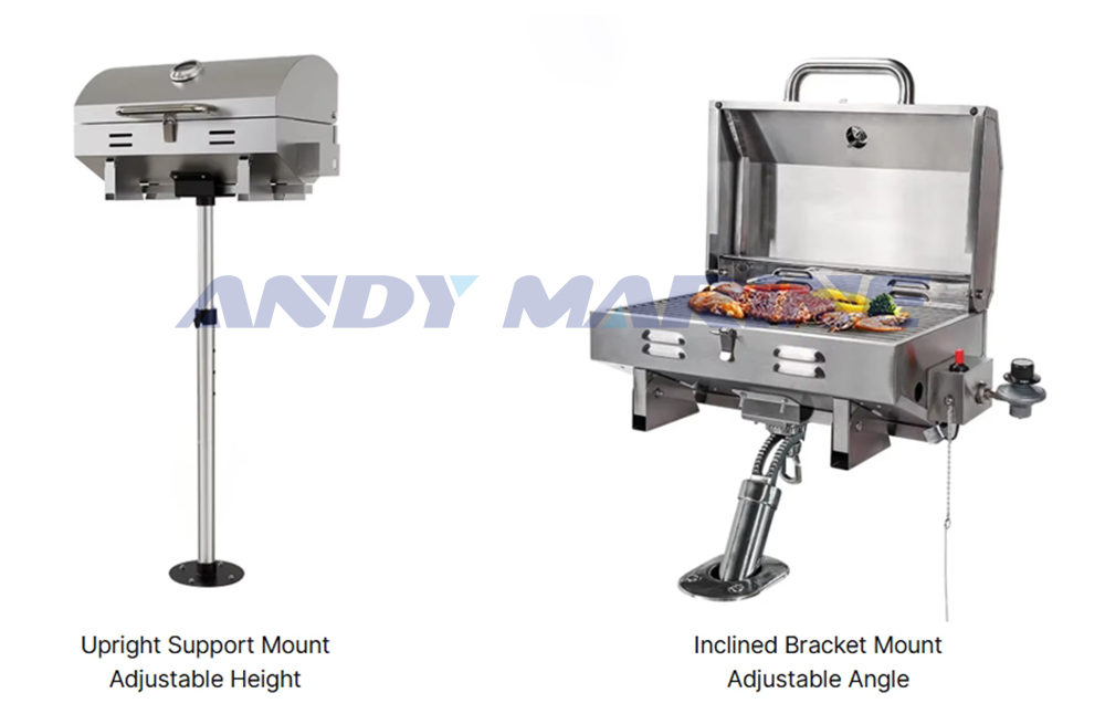 Ang portable propane gas grill na may mount