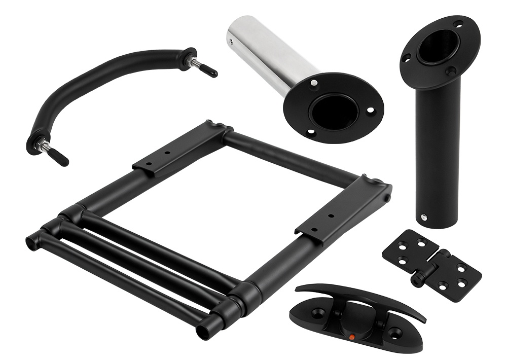 Bagong mga bahagi ng Matte Black Marine Hardware