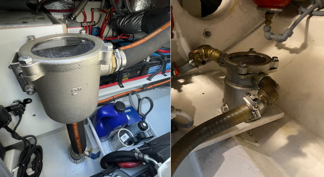 Andy Marine 316L hindi kinakalawang na asero na seawater filter