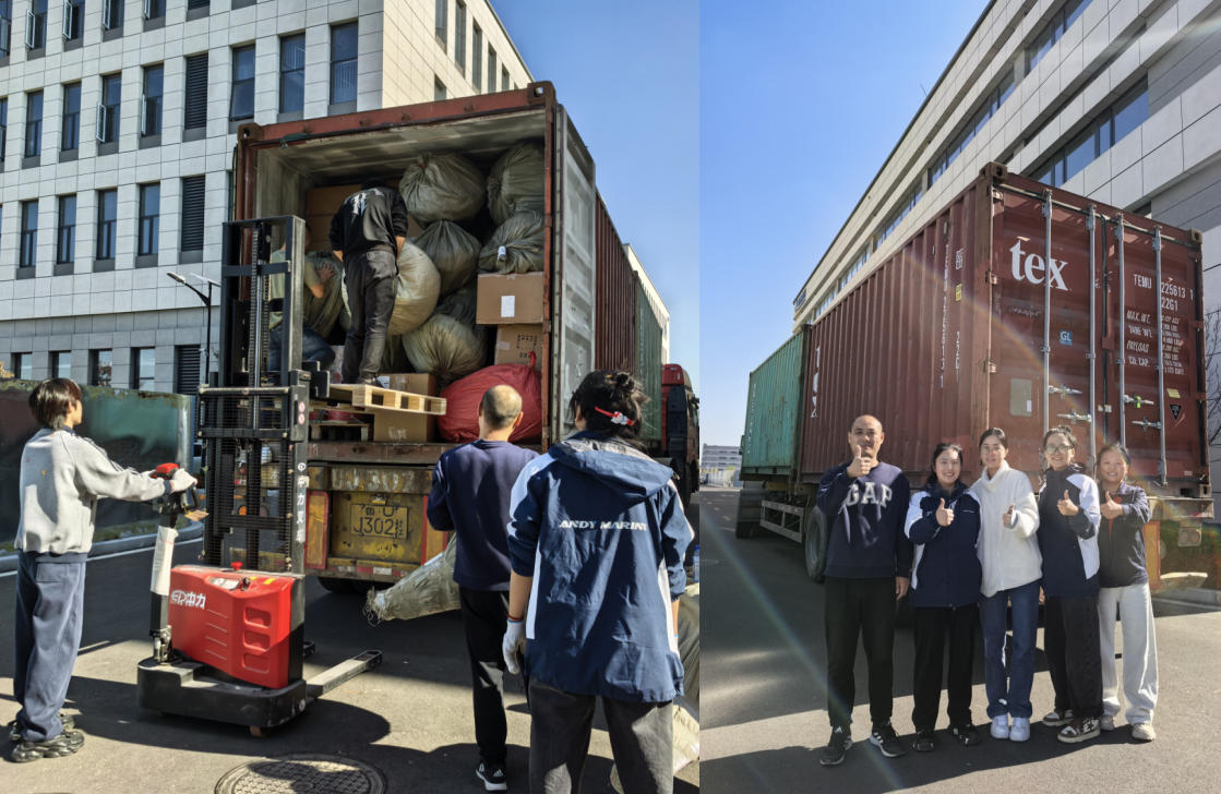 Ang paglo -load ng lalagyan sa Australia kumpleto!