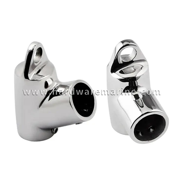 316 Stainless Steel Marine Handrail Fitting 60/90 Degree Tee Connector