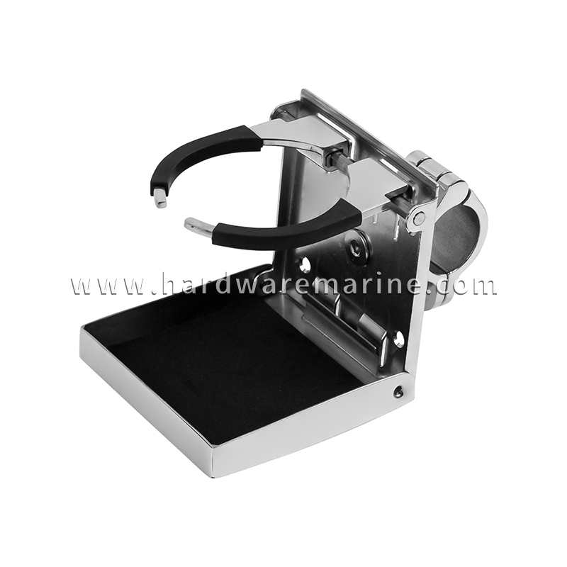 Adjustable Folding Boat Cup Holder na may Rail Mount