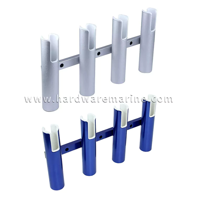 Aluminyo alloy marine 4 tube fishing rod holder