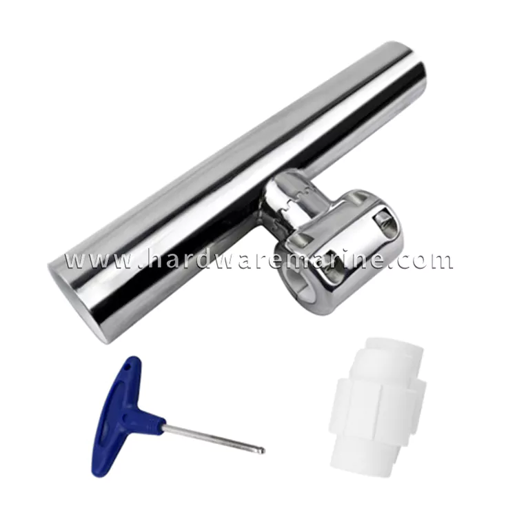Hindi kinakalawang na asero na nababagay na clamp-on rod holder