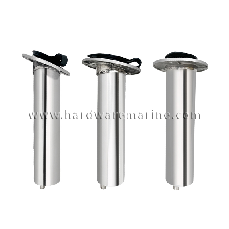 Stainless Steel Heavy Duty Fish Rod Holder na May Drain